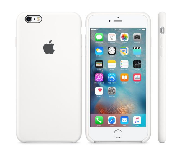 APPLE iPhone 6s Plus Silicone Case White MKXK2ZM/A - 259484 - zdjęcie